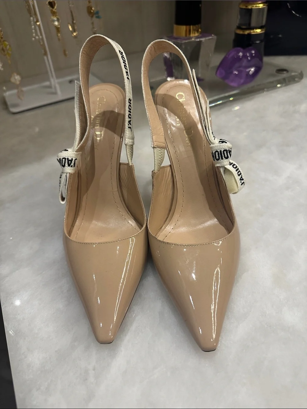 Christian Dior J'Adior patent leather sling back Pump - Picture 4 of 9